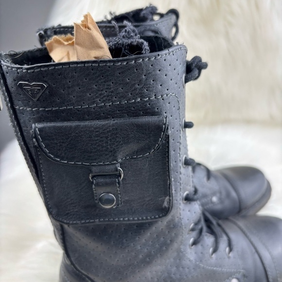 ROXY SEATTLE LACE UP COMBAT BOOTS SIZE 8.5 WOMANS - Picture 5 of 11